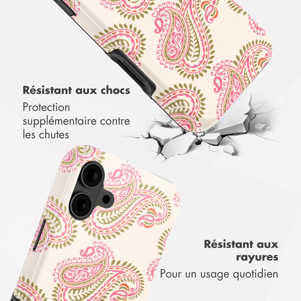 Selencia Coque arrière Vivid Apple iPhone 16 - Paisley Blush