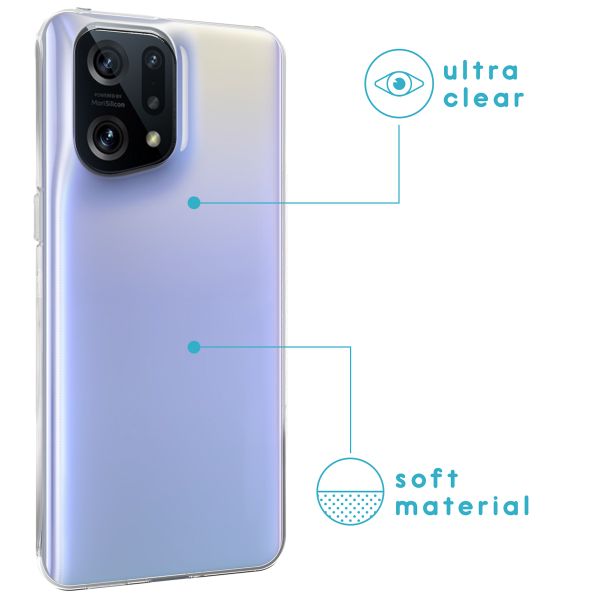 imoshion Softcase Backcover Oppo Find X5 Pro (5G) - Transparent