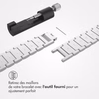 Selencia Bracelet à maillons scintillants Apple Watch Series 1 t/m 9 / SE (38/40/41 mm) | Series 10 / 11 (42 mm) - Argent