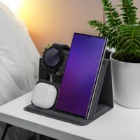 imoshion Chargeur sans fil pliable 3-en-1 Samsung - Galaxy Phone / Galaxy Buds / Galaxy Watch - Gris
