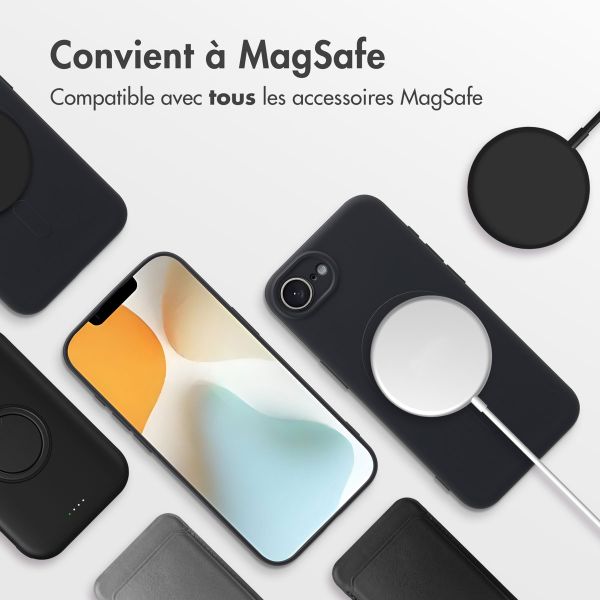 imoshion Coque Couleur avec MagSafe iPhone 16e - Noir