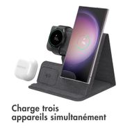 imoshion Chargeur sans fil pliable 3-en-1 Samsung - Galaxy Phone / Galaxy Buds / Galaxy Watch - Gris