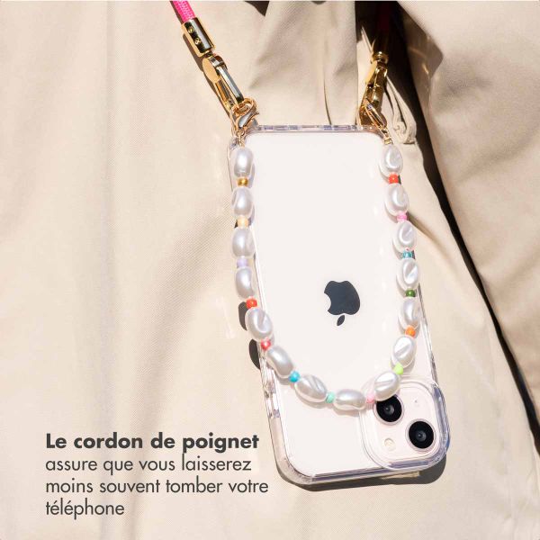 imoshion Ensemble de cordons de téléphone colorés avec perles – Rose
