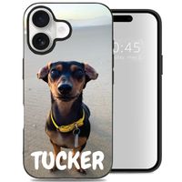 Concevez votre propre coque en gel Apple iPhone 16 - Noir