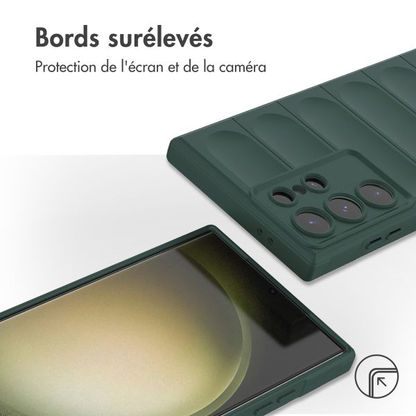 imoshion Coque arrière EasyGrip Samsung Galaxy S24 Ultra - Vert foncé