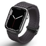 Uniq Bracelet tressé Aspen Apple Watch Series 1 á 10 / SE / Ultra (2) (44/45/46/49 mm) - Gris Granite