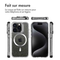 imoshion Coque Pailletée avec MagSafe iPhone 15 Pro - Argent