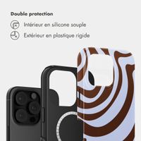 Selencia Coque arrière Vivid avec MagSafe Apple iPhone 16 Pro Max - Dream Swirl Chocolate