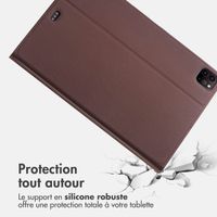 Accezz Coque tablette Classic Apple iPad Pro 12.9 (2022) / Pro 12.9 (2021) / Pro 12.9 (2020) - Marron