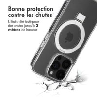 Accezz Coque Ring Stand avec MagSafe Apple iPhone 14 Pro - Transparent