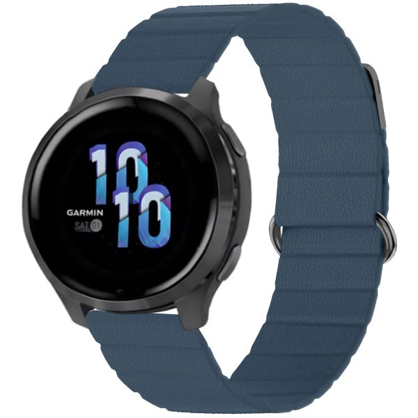 imoshion Bracelet en cuir magnétique  - Connexion universelle 22 mm - Bleu