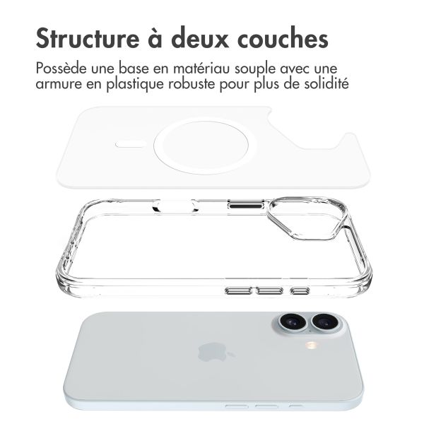 imoshion Coque Rugged Air MagSafe Apple iPhone 16 - Transparent