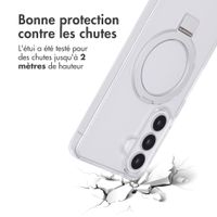 Accezz Coque Ring Stand avec MagSafe Samsung Galaxy S26 - Transparent