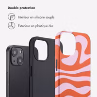 Selencia Coque arrière Vivid Apple iPhone 13 - Dream Swirl Pink