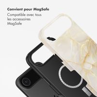Selencia Coque arrière Vivid avec MagSafe Apple iPhone Air - Golden Beige Marble