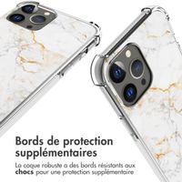 imoshion Coque Design avec cordon iPhone 13 Pro Max - White Marble