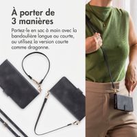 imoshion Etui de télephone portefeuille avec cordon Motorola Moto G77 - Noir
