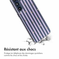 imoshion Coque design pour Samsung Galaxy A16 - Sparkle Lines Lavender