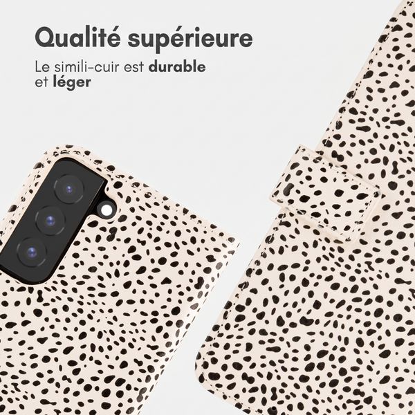 imoshion Étui de télephone portefeuille Design Samsung Galaxy S22 - Desert Dots