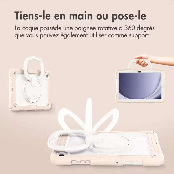 imoshion Coque tablette kidsproof Rugged Samsung Galaxy Tab A9 Plus - Rose clair
