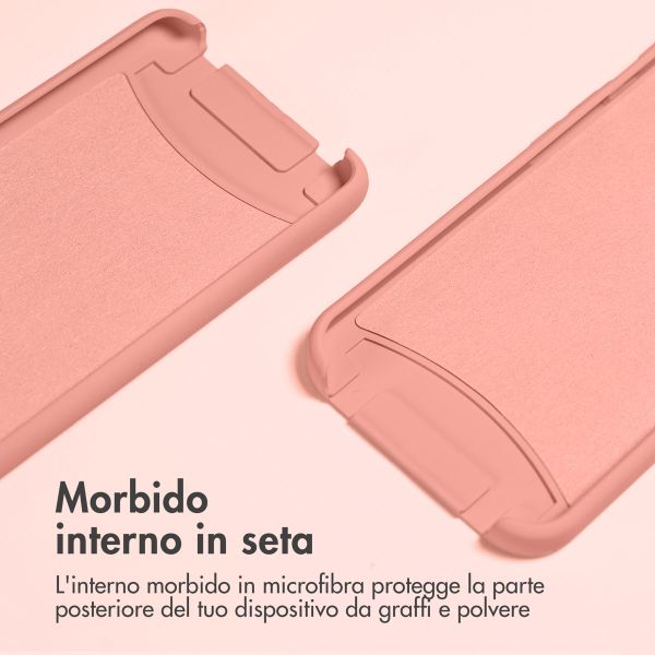 imoshion Coque de couleur avec cordon amovible Samsung Galaxy S22 - Peach