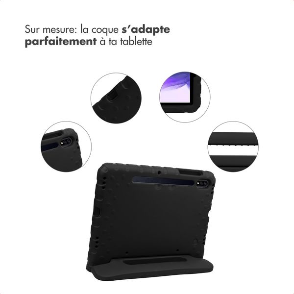 imoshion Coque kidsproof avec poignée Samsung Galaxy Tab S8 / S7 - Noir
