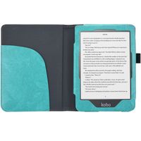 imoshion Etui portefeuille Luxe unie Kobo Clara HD - Turquoise