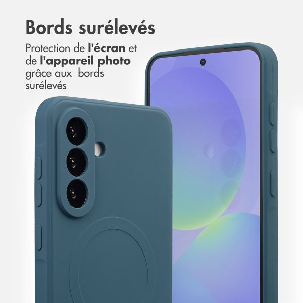 imoshion Coque Couleur avec MagSafe Samsung Galaxy A36 - Bleu foncé