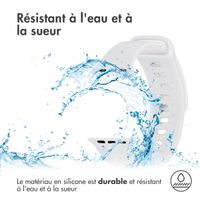 imoshion Bracelet en silicone Apple Watch Series 1-10 / SE / Ultra (2) - 42/44/45/46/49 mm - Blanc