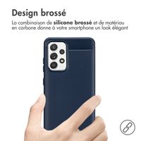 imoshion Coque Brushed Samsung Galaxy A52(s) (5G/4G) - Bleu foncé