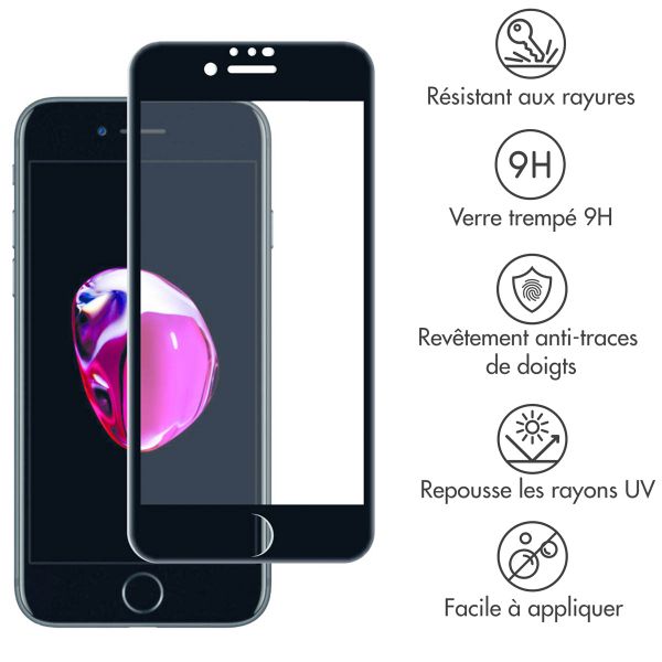 Accezz Protection d'écran en verre trempé Full Cover Apple iPhone SE (2022 / 2020)
