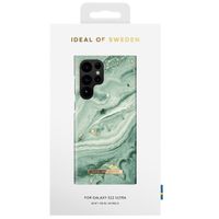 iDeal of Sweden Coque Fashion Samsung Galaxy S22 Ultra - Mint Swirl Marble