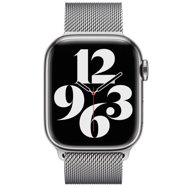 Apple Bracelet à boucle Milanais Apple Watch Series 1 á 9 / SE (38/40/41 mm) | Series 10 (42 mm) - Silver