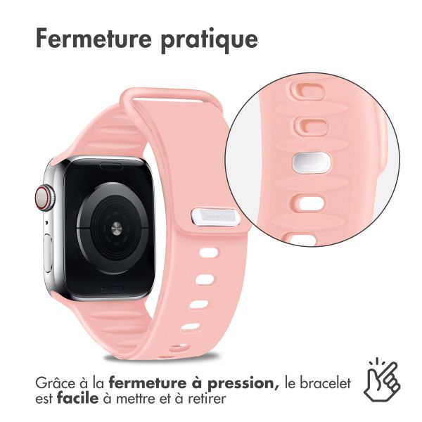 imoshion Bracelet en silicone Apple Watch Series 1-9 / SE - 38/40/41 mm / Series 10 - 42 mm - Rose