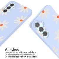 imoshion Coque design en silicone avec cordon Samsung Galaxy A55 - Lila Flower Distance