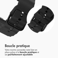 imoshion Bracelet Wave en silicone Samsung Galaxy Watch 8 (40/44mm) / Classic (46mm) - Noir