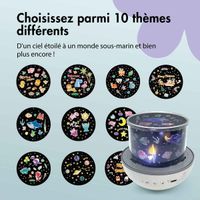 imoshion Projecteur Veilleuse Dreamlight avec Haut-parleur - 10 Rouleaux de Projection - Blanc