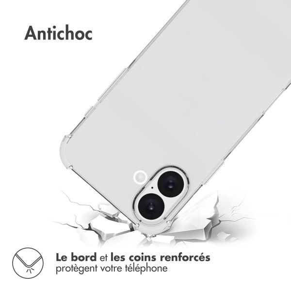 imoshion Coque antichoc iPhone 16 - Transparent