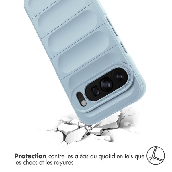 imoshion Coque arrière EasyGrip Google Pixel 9 / 9 Pro - Bleu clair