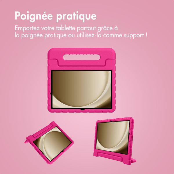 imoshion Coque kidsproof avec poignée Samsung Galaxy Tab A11 Plus / A9 Plus - Rose