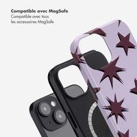 Selencia Coque arrière Vivid avec MagSafe Apple iPhone 14 - Stars Plum Lilac