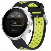 imoshion Bracelet sportif en silicone - Connexion universelle de 24 mm - Noir/Vert