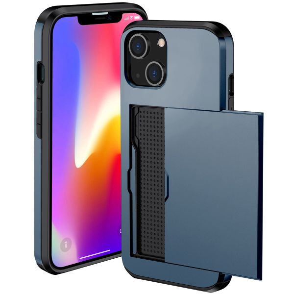 imoshion Coque arrière avec porte-cartes iPhone 14 - Bleu foncé