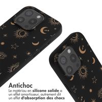 imoshion Coque design en silicone avec cordon iPhone 16 Pro - Sky Black