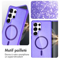 imoshion Coque Pailletée avec MagSafe Samsung Galaxy S25 Ultra - Paillettes Violet