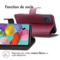 imoshion Étui de télephone portefeuille Samsung Galaxy A51 - Bordeaux