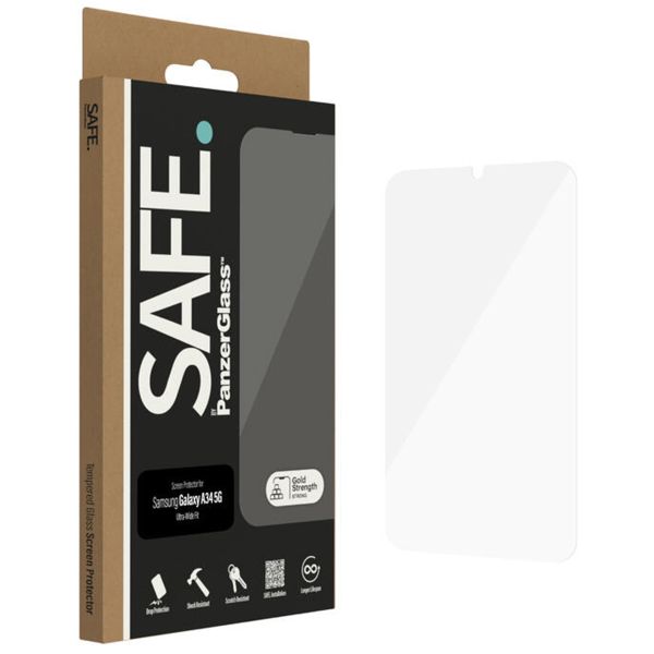 SAFE by PanzerGlass Protection d'écran Ultra-Wide Fit Samsung Galaxy A34 (5G)