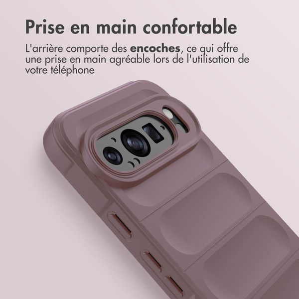 imoshion Coque arrière EasyGrip Google Pixel 9 / 9 Pro - Violet