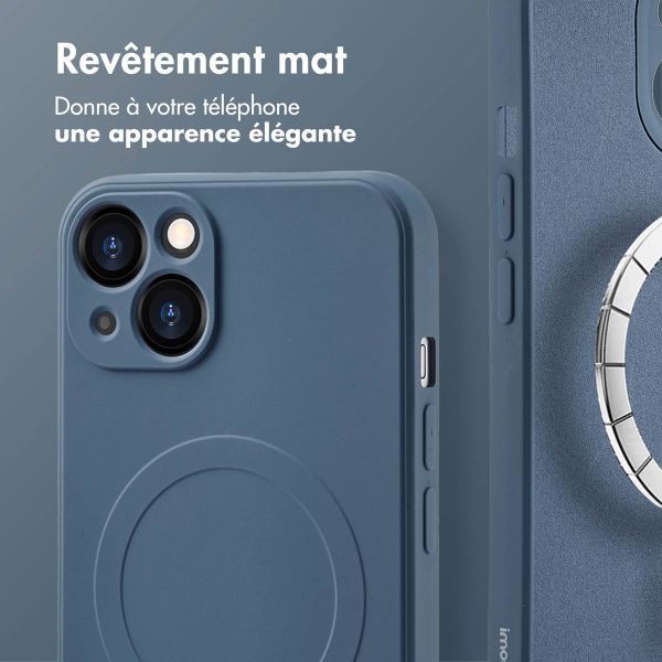 imoshion Coque Couleur avec MagSafe Apple iPhone 13 - Bleu foncé
