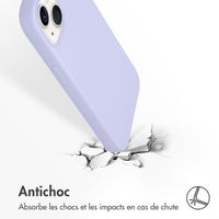 Accezz Coque Liquid Silicone Apple iPhone 13 - Violet